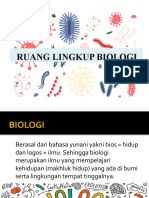 Biologi - Bab 1 Ruang Lingkup Biologi