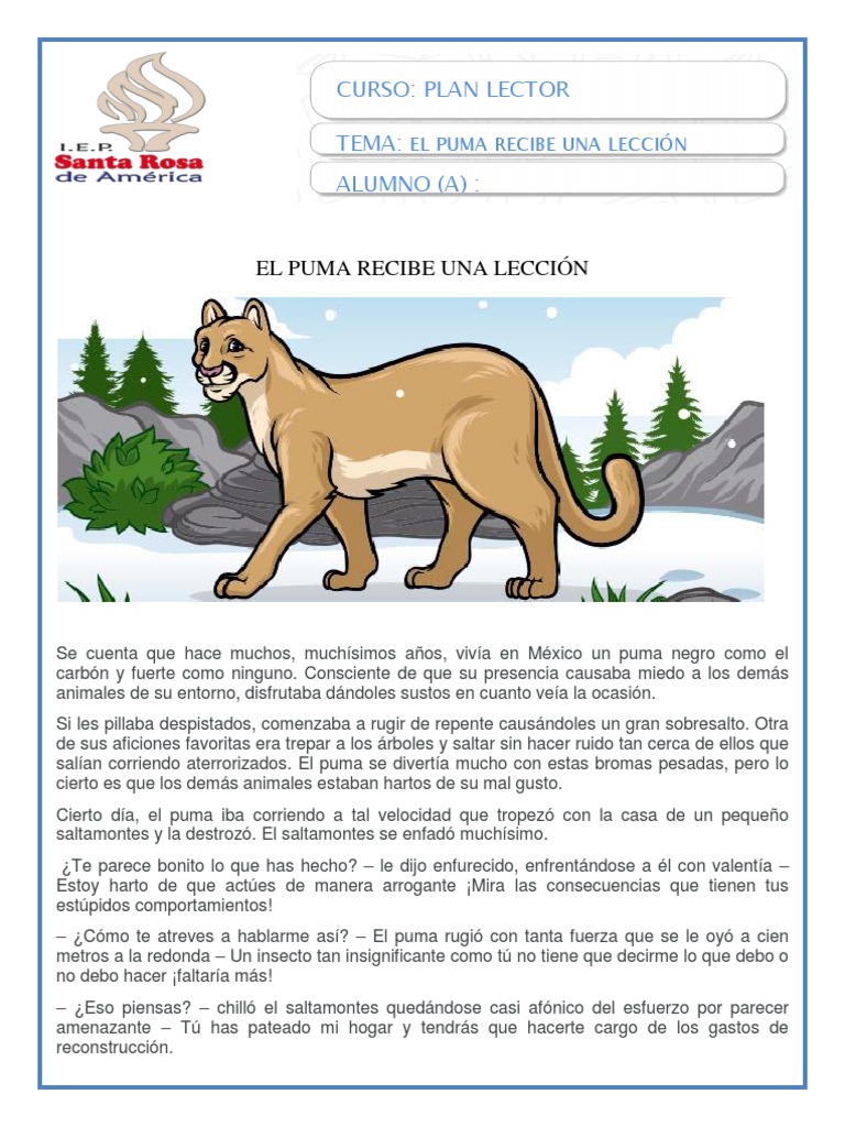 lago Titicaca visual idioma Pum A | PDF | Puma