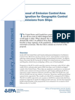 Proposal of Emission Control Area Designation For Geographic Control of Emissions From Ships
