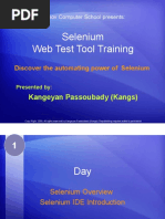 Selenium Tutorial Day 1-0 - Selenium and IDE Overview