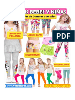 3 Instrucciones Leggins para Bebes y Niñas