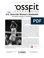 U.C. Riverside Women's Basketball: Off-Season Strength & Conditioning