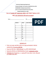 Mechanical Engineering Homework on Statistics