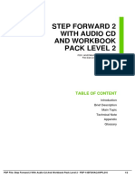 Step Forward 2 With Audio CD and Workbook Pack Level 2: Table of Content
