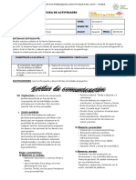 Ficha de Aprendizaje Comunicación - 2°