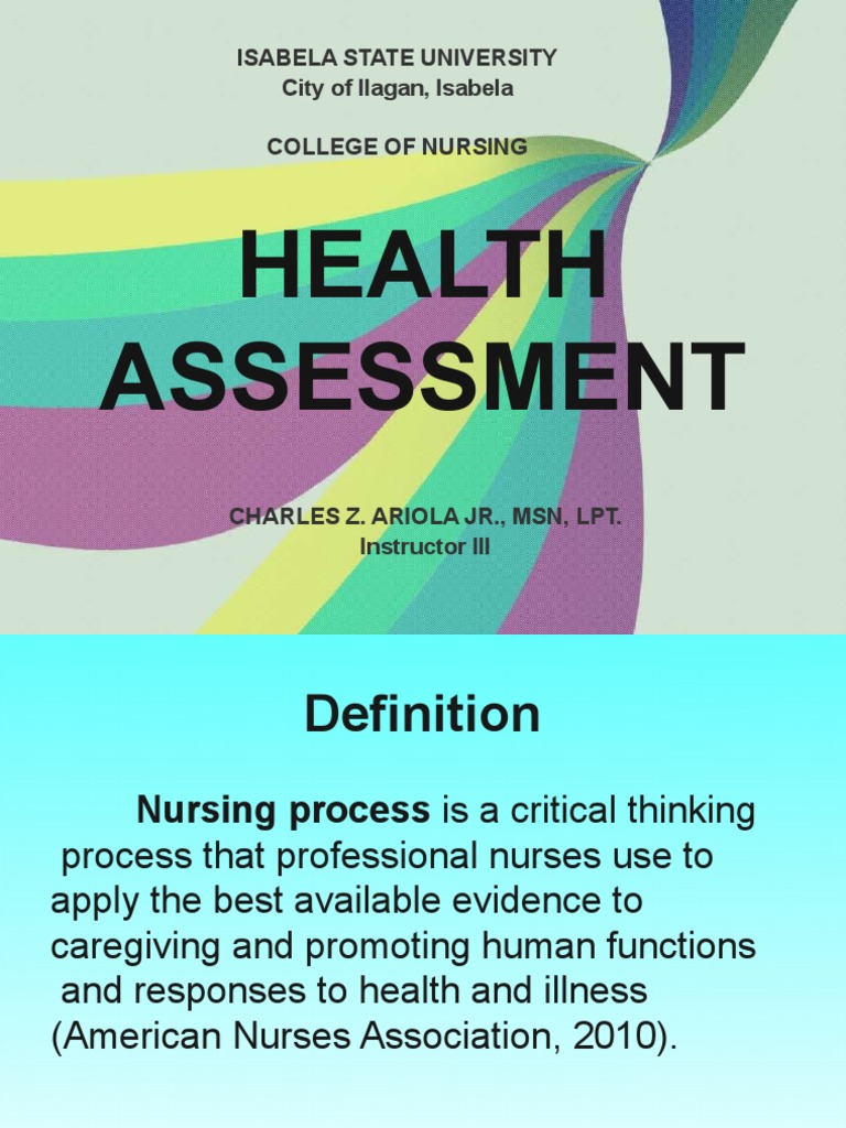 Nursing Process & Assessment Guide | PDF | Medical Diagnosis | Nursing