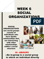 Social Organizations