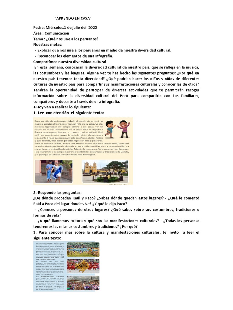 Diversidad Cultural en el Perú | PDF