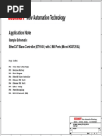 Application Note: Sample Schematic Ethercat Slave Controller (Et1100) With 2 Mii Ports (Micrel Ks8721Bl)