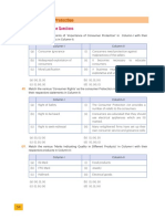 Unit-12: Consumer Protection: (A) Match The Column Type Questions