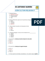 Evaluacion Ii Cultura Religiosa