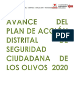 Avance Del Plan de Accion Distrital de SC 2020