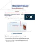 2. Especificaciones para la entrega y presentación del CV Coordinador Lider de Local