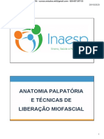 Slides - Anatomia Palpatoria e Liberação Miofascial - INAESP