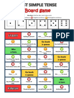 SPEAKING ACTIVITY 3-Board Game - Roll The Dice - Simple Past Tense
