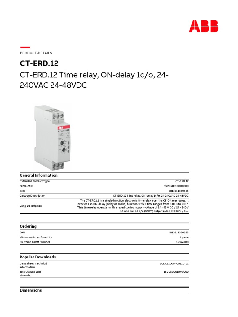 CT-ERD.12 1SVR500100R0000 ABB I/O module JUSTWELL
