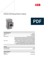 MS116-0.63 Manual Motor Starter Product Details