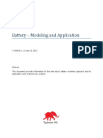 Battery - Modeling and Application: T-TN003 (v1.1) June 12, 2013
