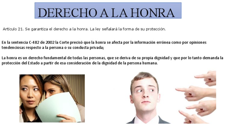 Derecho A La Honra | PDF