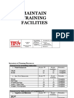 Maintain Training Facilities