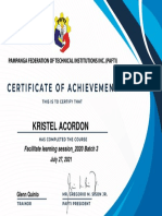 Kristel Acordon: Facilitate Learning Session - 2020 Batch 3