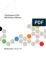 Thinksystem St50 Maintenance Manual: Machine Types: 7Y48 and 7Y49