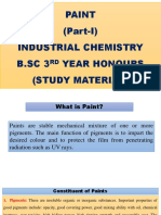 Paint Industrial Chemistry Study Material 3rd Year 13.04.2020 by Dr. Sujit Ghosh