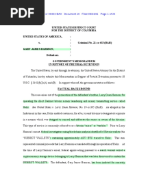 USA V Gary Harmon Memo in Support Detention