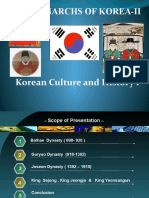 Monarchs of Korea-Ii: Korean Culture and History I