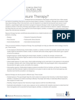 What Is Exposure Therapy?: Guideline