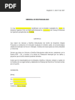 Ejemplo de Carta Responsiva en Obra Civil