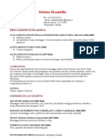 Curriculum Vitae Stefano Brambilla