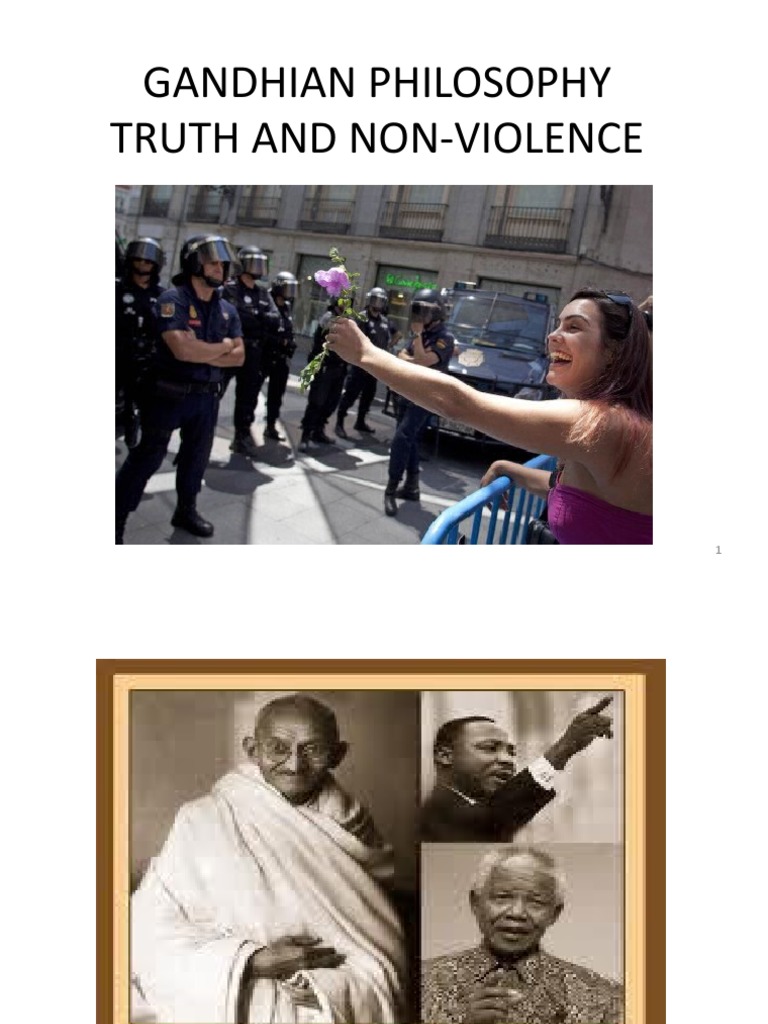 Gandhian Philosophy PDF Nonviolence Ahimsa