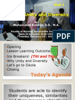 Week 2 Unity and Diversity Compressed
