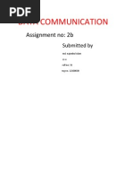 Data Communication: Assignment No: 2b