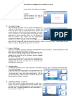 Creating Basic PowerPoint Presentation in 40 Steps