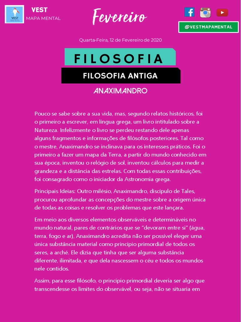 Anaximandro: O Filósofo Grego que Propôs o Conceito de Ápeiron como ...