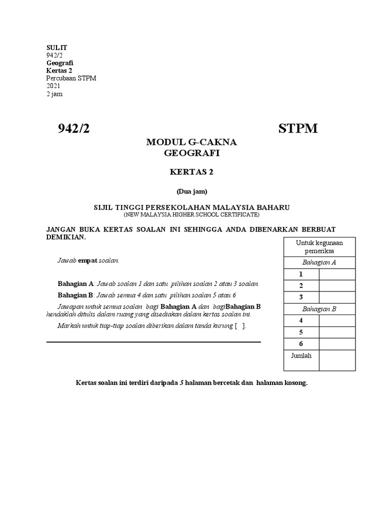 Soalan Sem 2 2021 Pdf