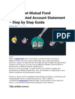 How To Get Mutual Fund Consolidated Account Statement - Step by Step Guide