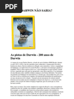 DOWNLOAD da Reportagem de Capa da National Geographic Brasil - O QUE DARWIN NÃƒO SABIA - EdiÃ§Ã£o 107 - Fevereiro de 2009