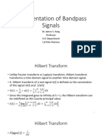 Representation of Bandpass Signals