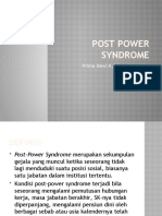 Post Power Syndrome