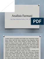 Analisis Farmasi