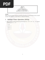 1 Multiple Choice Questions (MCQ)