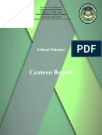 Canteen Report: School Finance