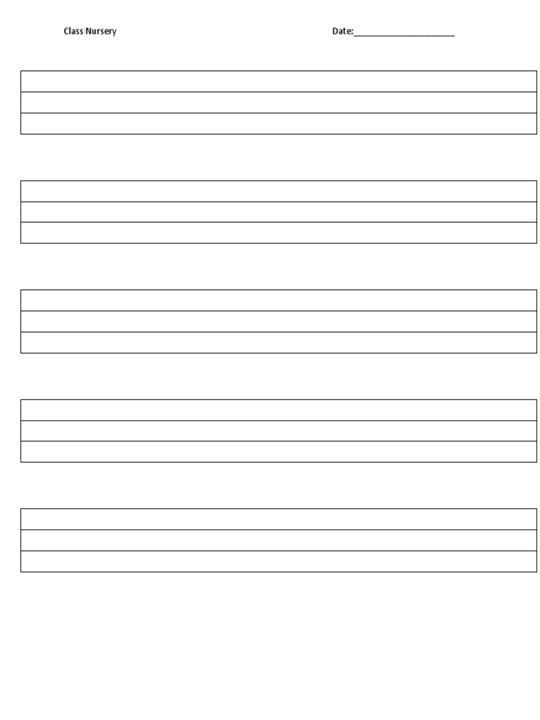 Nursery English Lines | PDF | Home & Garden