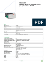 Product Data Sheet: Relayaux - Fast Trip and Lockout Relay - 8 C/O - Pick-Up Time 10 Ms - 30 V DC