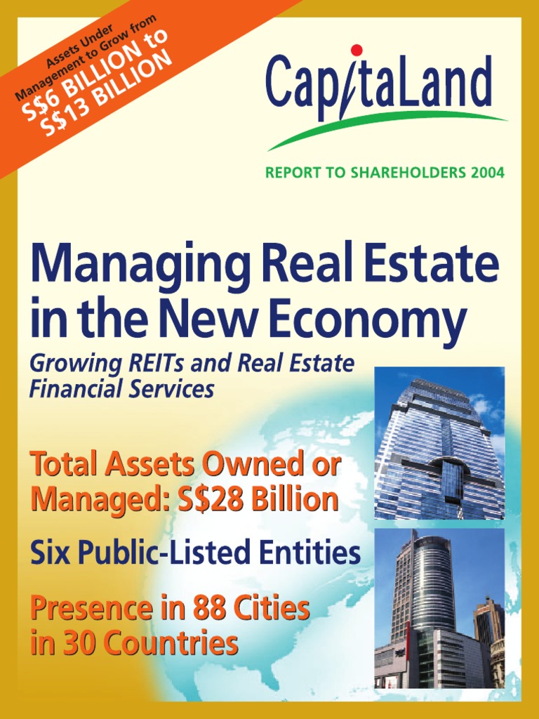 CapitaLand 2004 Corporate Profile | PDF | Real Estate Investment Trust ...
