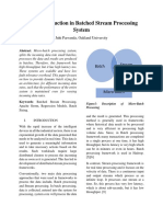 Latency Reduction in Batched Stream Processing