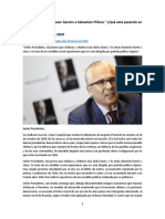 Carta abierta de Baltasar Garzón a Sebastián Piñera